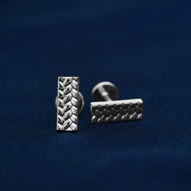 Geometric Weave Cufflinks