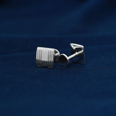 Personalized Gift from Wife to Husband - Stripe Symmetry Cufflinks - 6th Wedding Anniversary Gift for Husband