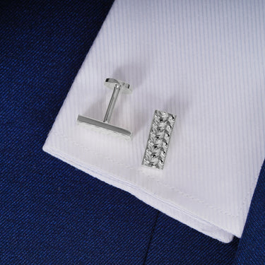 Geometric Weave Cufflinks