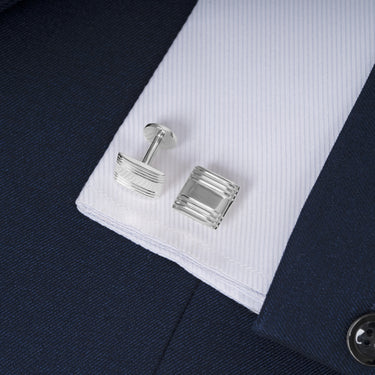 Stripe Symmetry Cufflinks