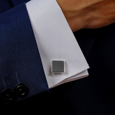 Personalized Gift from Wife to Husband - Chic Square Cufflinks - A Gift for My Husband on the Occasion of His 20th Wedding Anniversary