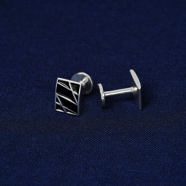 Personalized Gift from Wife to Husband - Black Lineage Links Cufflinks - First Weding Anniversary to Huband Gifts