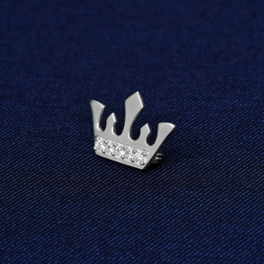 Glitter Crown Lapel Pin