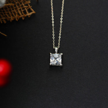 Personalized Gift For Soulmate - Classy Square Necklace - Happy Valentine's Day, Love You Forever and Always, Your Soulmate.