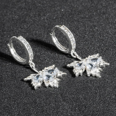 Leaf Shaped Drop Earrings