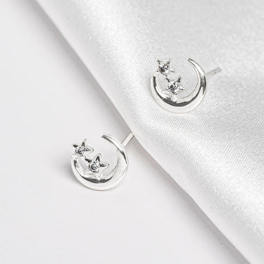 Crescent Moon Earring Set