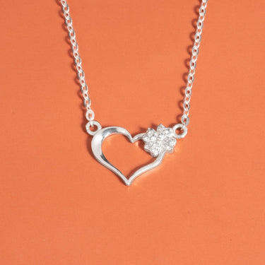 Heart and Clover Leaf Necklace