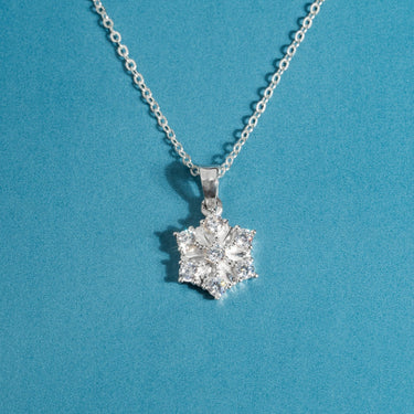 Minimalist Snowflake Necklace