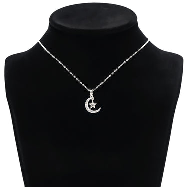 Crescent Moon & Star Necklace