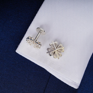 Personalized Gift from Grooms to Parent - Harmony Flourish Cufflinks - I'm Proud To Have You By My Side