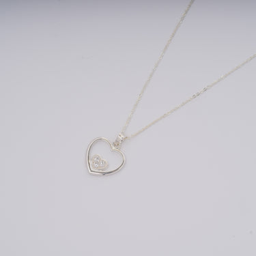 Personalized Gift from Brides to Bridesmaid - Heart In Heart Pendant - One Million Memories