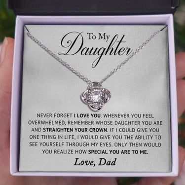 Daughter Necklace, To My Daughter Necklace, Gift For Daughter From Dad, Daughter’s Birthday Gift