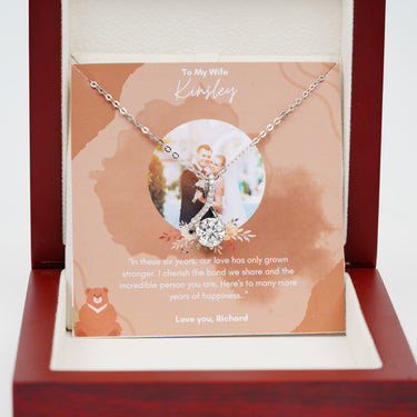 Personalized Gift from Husband to Wife - Alluring Beauty Necklace - 6th Wedding Anniversary Gifts