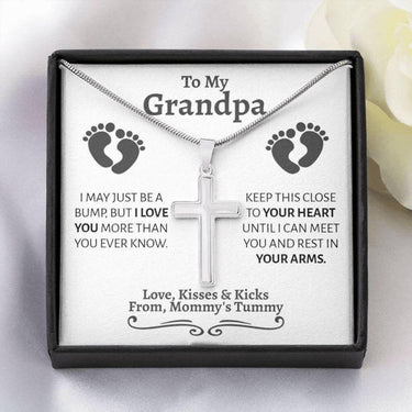 Grandfather Necklace, Gift To My Grandpa Necklace For Father’S Day, Grandpa Gift, Granddaughter To Grandpa Gift