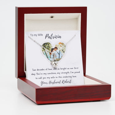 Personalized Gift from Husband to Wife - Alluring Beauty Necklace - 20th Wedding Anniversary Gift