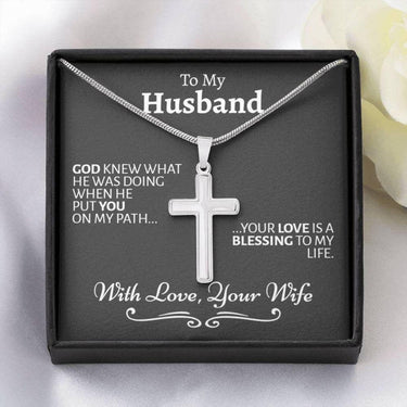 Husband Necklace, Husband Birthday Gift, Sentimental Gift for Husband, Thoughtful Necklace to Husband