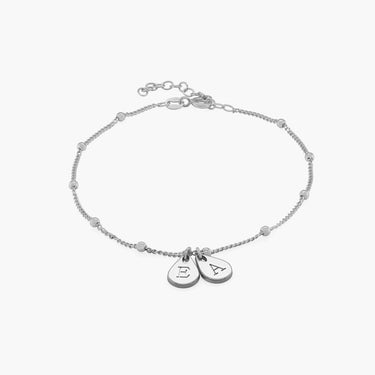 Personalized Oak and Luna Maren Initial Ankle Bracelet