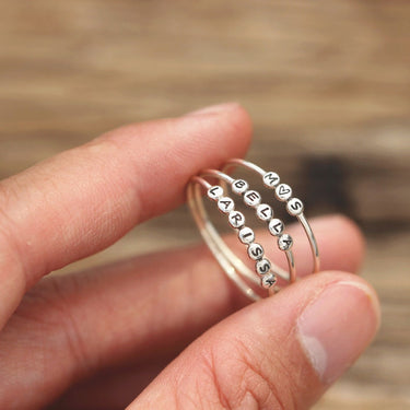 Personalized letter Ring