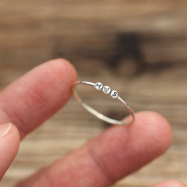 Personalized letter Ring