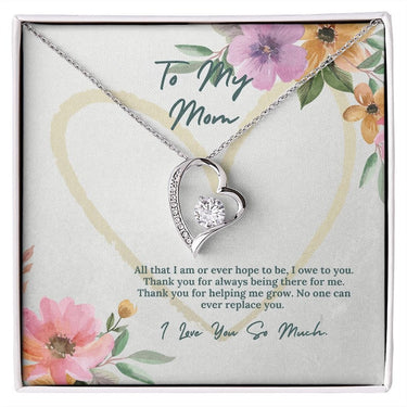 Forever Love necklace, Gift for Mom, Happy Mother's Day to the woman whose love knows no bounds. You are my greatest treasure.