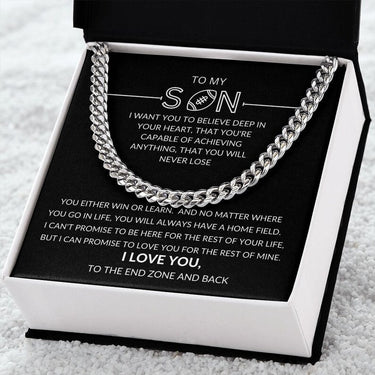 Simple Classic Necklace, Gift For Son, May this gift be a reminder of how much you are loved and appreciated