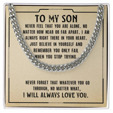 Simple Classic Necklace, Gift For Son, Wishing you endless hours of enjoyment with your new treasure