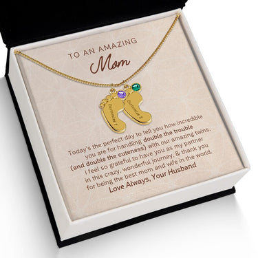 The necklace represents the legs, Gift for Mom, To An Amazing Mom