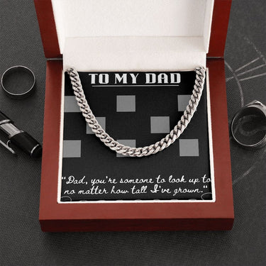 Simple Classic Necklace, Gift for Dad, To the world, you may be one person, but to me, you are the world. Happy Father's Day