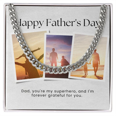 Simple Classic Necklace, Gift for Dad, Happy Father's Day