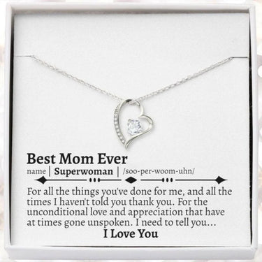 Forever Love Necklace, Mom Appreciation Necklace, Mom Gifts From Daughter, Gift Gifts For Mom, Gifts For My Mom For Christmas