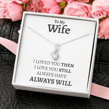 Wife Necklace, Valentines Day Gift For Wife – Romantic Wife Gift – Gift For Wife Necklace