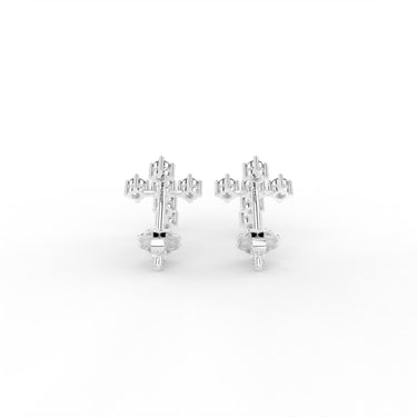 Crystal Cross Earrings