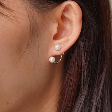 Two-in-One Pearl Earrings