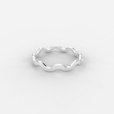 Sterling Silver Wavy Ring