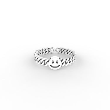 Chain Smile Face Ring