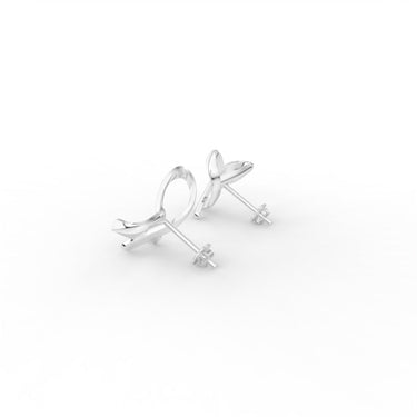 Heart Earrings with Diamond