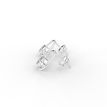 Petite Diamond Double Circle Earrings