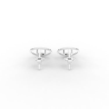 Petite Diamond Double Circle Earrings